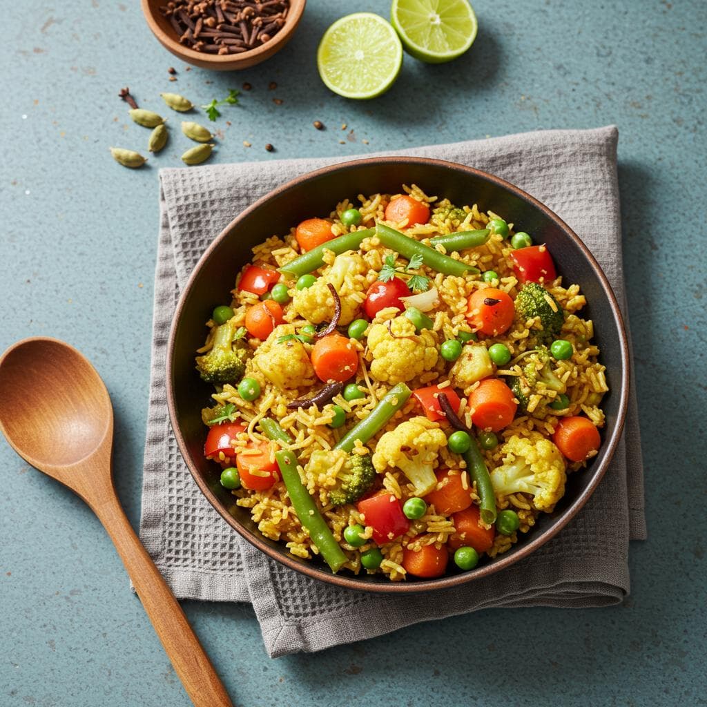 Healthy Vegetable Biryani - Flavorful, Wholesome & Easy to Make