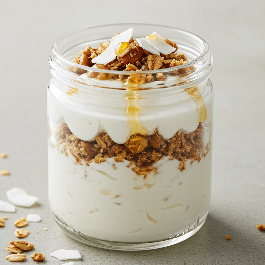Homemade Coconut Yogurt Parfait with Grain-Free Granola