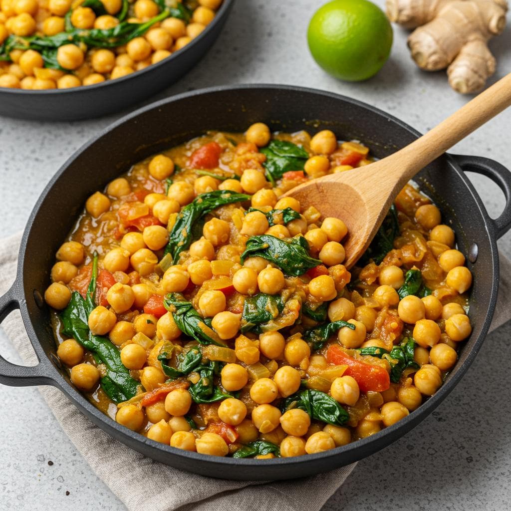 Easy Vegan Chickpea Curry Recipe - Quick and Healthy Weeknight Meal